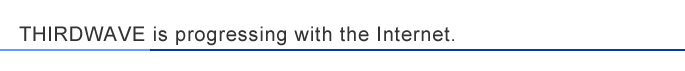 THIRDWAVE is progressing with the Internet.